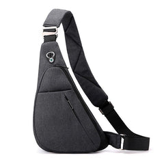Casual Minimalist Sling Bag Zipper Sports Storage Chest Bag Running Bag