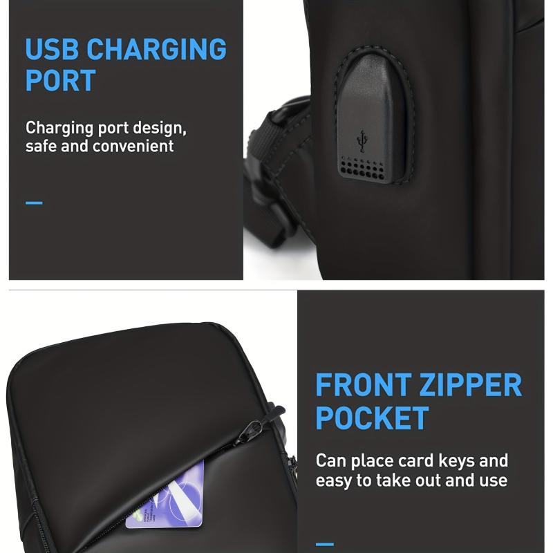 Large Capacity Crossbody Bag Sports Fitness Gym Chest Bag