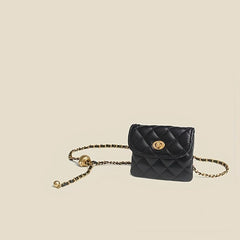 Argyle Quilted Chain Belt Bag for Women