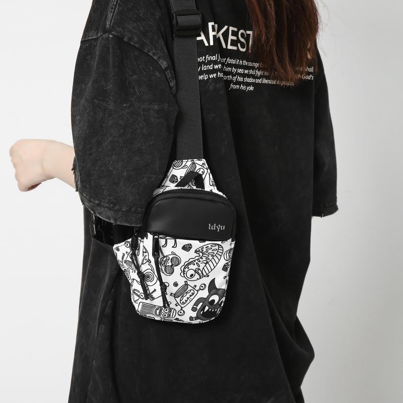 Cartoon Animal Graffiti Sling Bag for Sports Travel