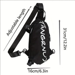 Letter Graphic Sling Bag Outdoor Sports Crossbody Bag