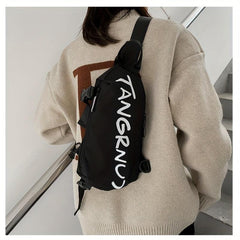 Letter Graphic Sling Bag Outdoor Sports Crossbody Bag