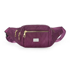 Embroidered Nylon Waist Bag Crossbody Bag