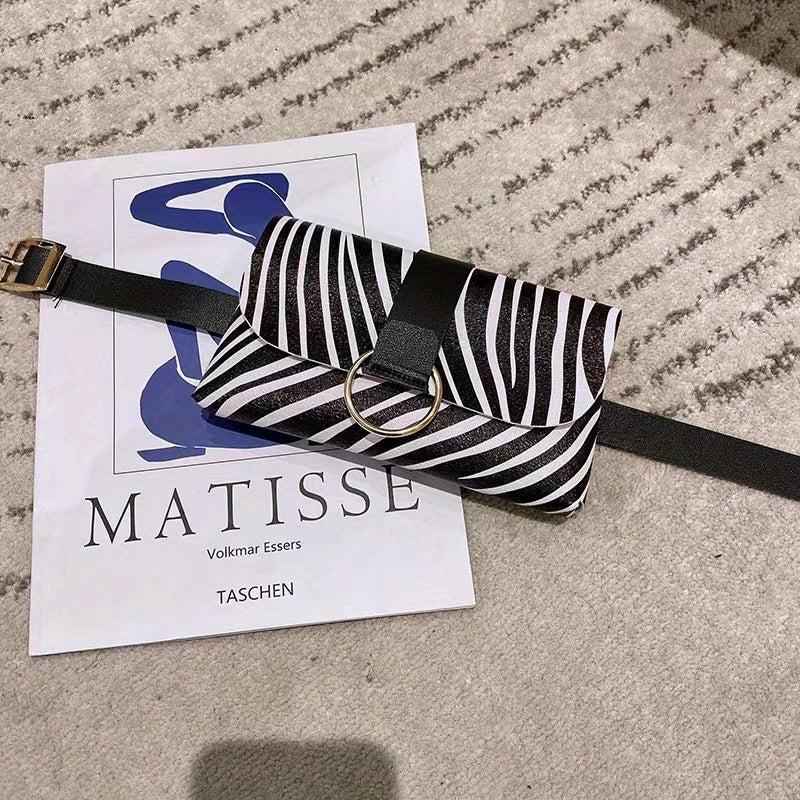 Stylish Animal Print Waist Bag for Outdoor