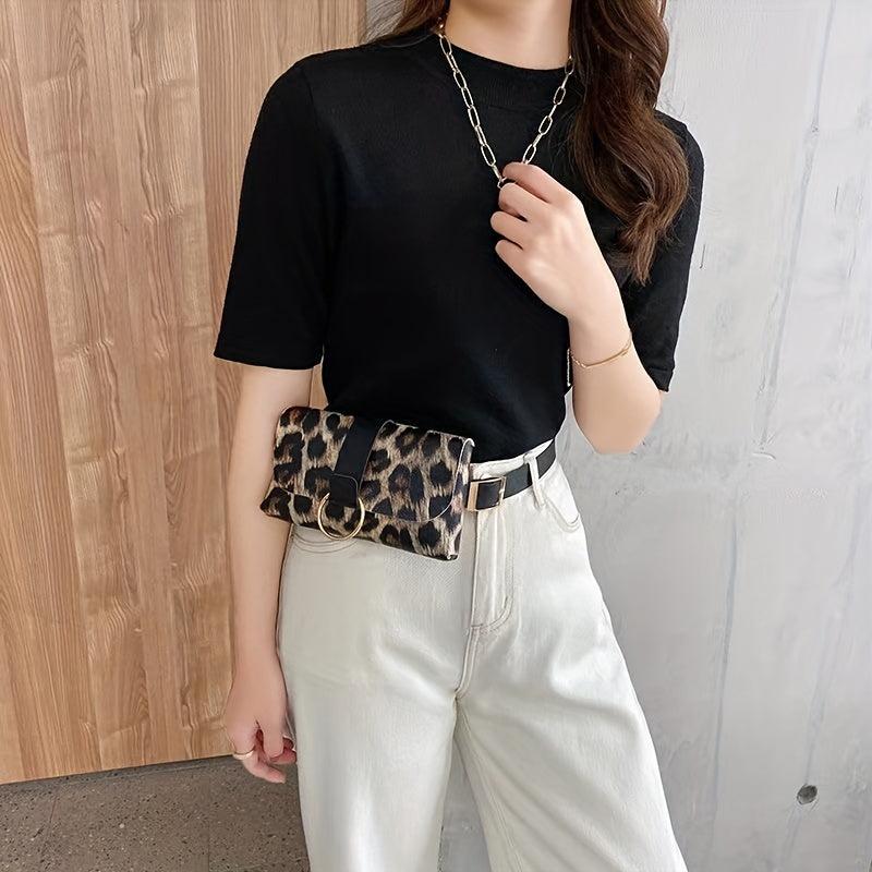Stylish Animal Print Waist Bag for Outdoor