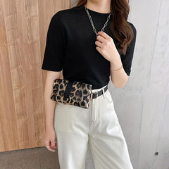 Stylish Animal Print Waist Bag for Outdoor