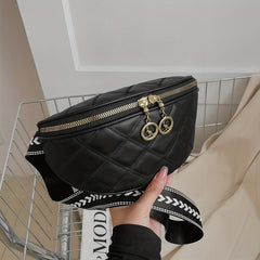 Argyle Pattern Crossbody Bag Casual Chest Bag