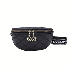 Argyle Pattern Crossbody Bag Casual Chest Bag