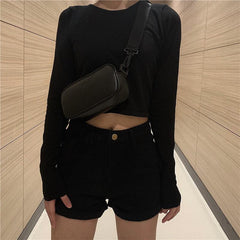 Alphabet Belt Bag Wide Shoulder Strap Crossbody Bag 4 33 7 28 2 55 Inch