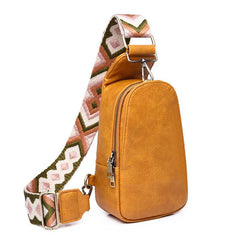 Women's Mini Chest Bag Vintage Crossbody Purse Casual Travel Sling Bag