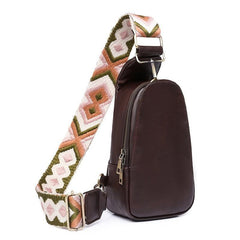 Women's Mini Chest Bag Vintage Crossbody Purse Casual Travel Sling Bag