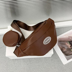 Minimalist Belt Zipper Bag Crossbody Waist Bag Women's Outdoor