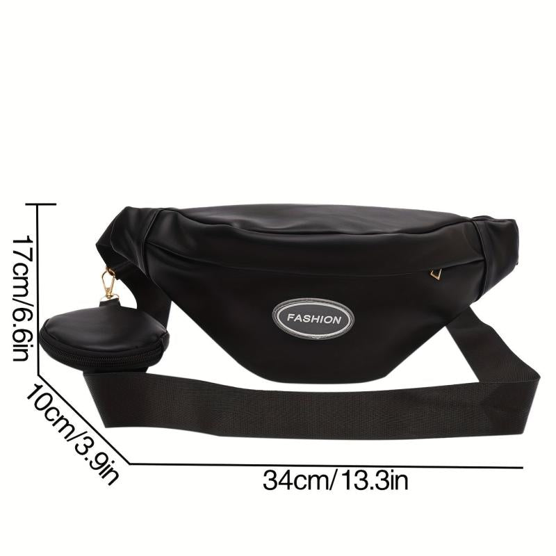 Minimalist Belt Zipper Bag Crossbody Waist Bag Women's Outdoor