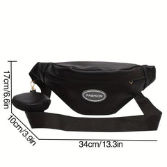 Minimalist Belt Zipper Bag Crossbody Waist Bag Women's Outdoor
