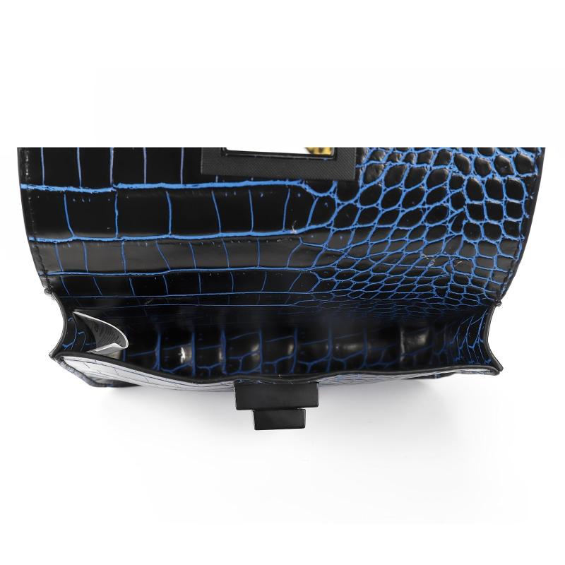 Crocodile Pattern Mini Waist Pack PU Leather Fanny Bag