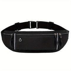 Sports Canvas Belt Bag Reflective Running Waist Bag Lightweight