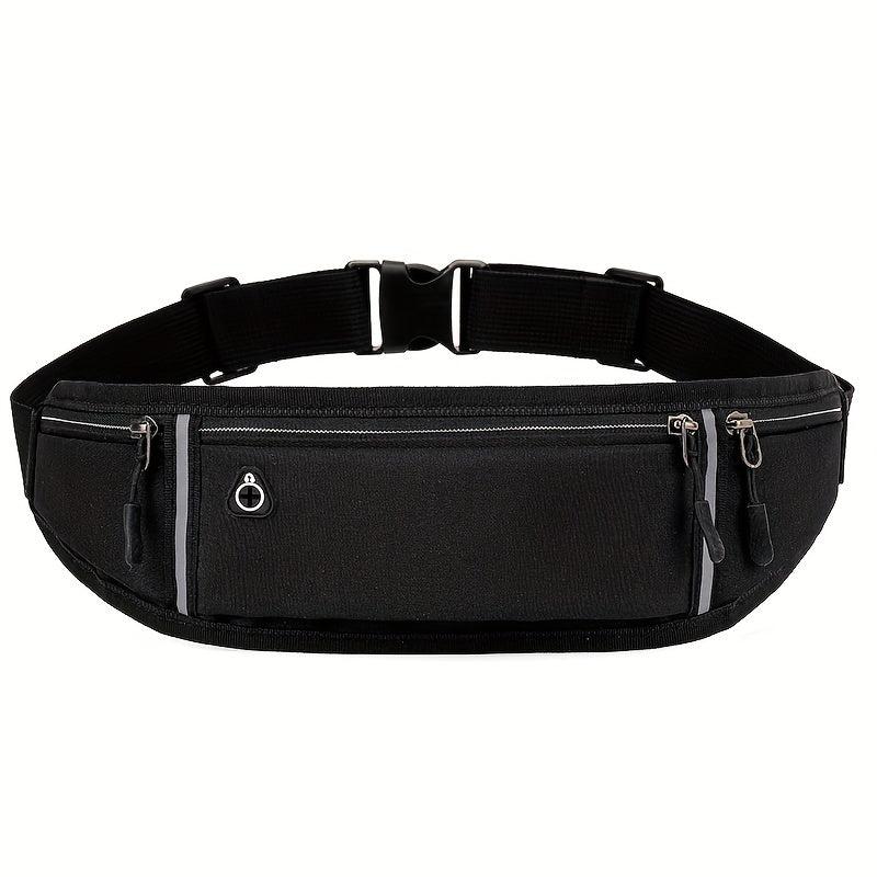 Sports Canvas Belt Bag Reflective Running Waist Bag Lightweight