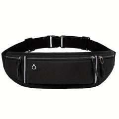 Sports Canvas Belt Bag Reflective Running Waist Bag Lightweight
