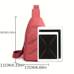 Nylon Foldable Chest Bag Casual Crossbody Waist Bag