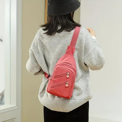 Nylon Foldable Chest Bag Casual Crossbody Waist Bag