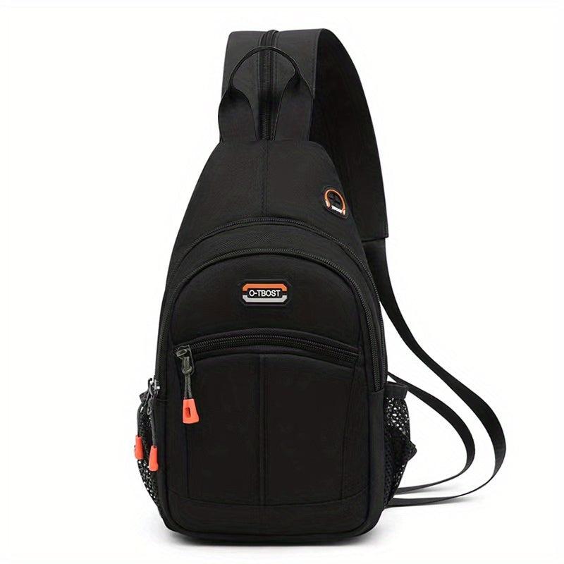 Colorblock Sling Backpack Travel Chest Bag Zipper Strap Crossbody Bag