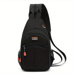 Colorblock Sling Backpack Travel Chest Bag Zipper Strap Crossbody Bag