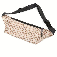 Letter Pattern Waist Bag Nylon Crossbody Bag Outdoor Sports Chest Purses