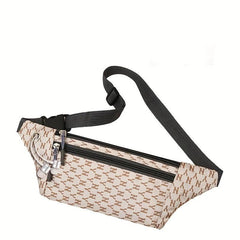 Letter Pattern Waist Bag Nylon Crossbody Bag Outdoor Sports Chest Purses