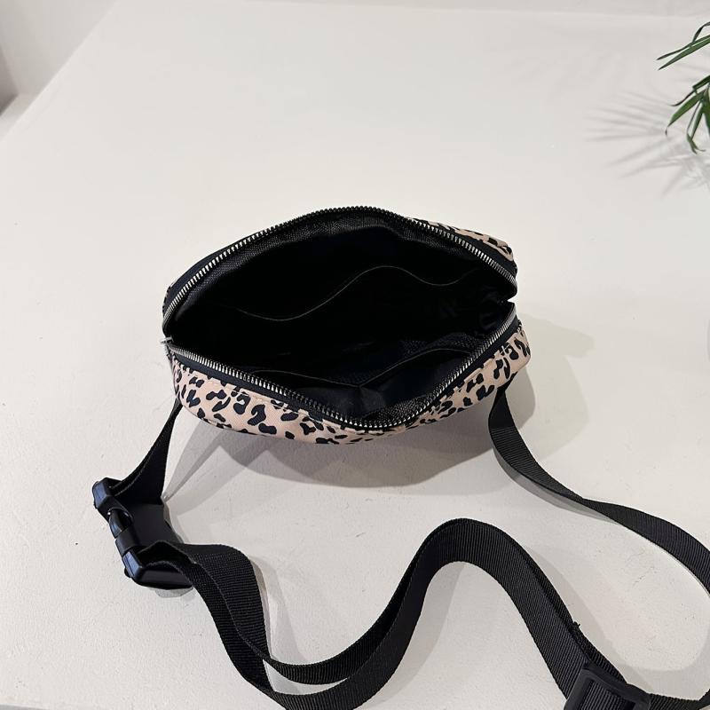 Leopard Print Cell Phone Crossbody Bag Lightweight Messenger Keys Cards Bag