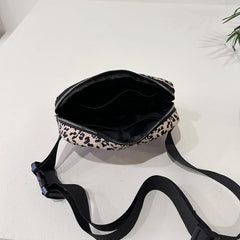 Leopard Print Cell Phone Crossbody Bag Lightweight Messenger Keys Cards Bag