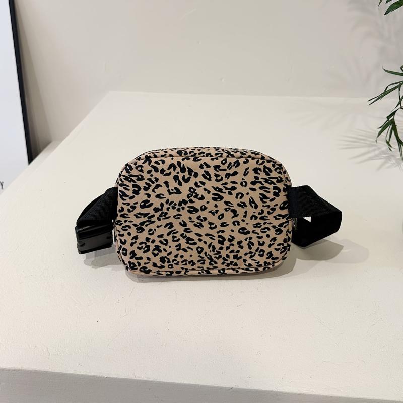 Leopard Print Cell Phone Crossbody Bag Lightweight Messenger Keys Cards Bag