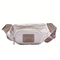 Colorblock Chest Zipper Bag Women's Crossbody Purse