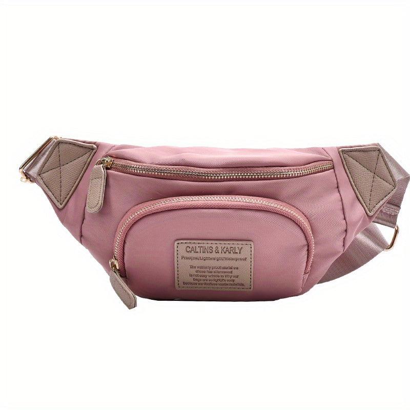 Colorblock Chest Zipper Bag Women's Crossbody Purse