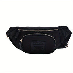 Colorblock Chest Zipper Bag Women's Crossbody Purse