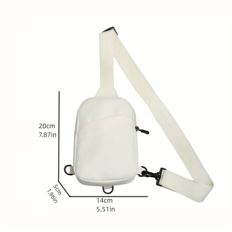Nylon Crossbody Chest Bag Lightweight Fanny Pack