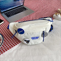Outdoor Casual Chest Bag Nylon Lightweight Adjustable Strap Crossbody Bag