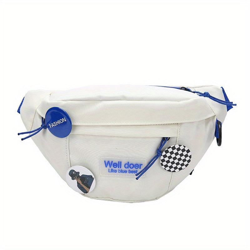 Outdoor Casual Chest Bag Nylon Lightweight Adjustable Strap Crossbody Bag
