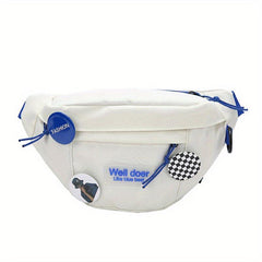 Outdoor Casual Chest Bag Nylon Lightweight Adjustable Strap Crossbody Bag