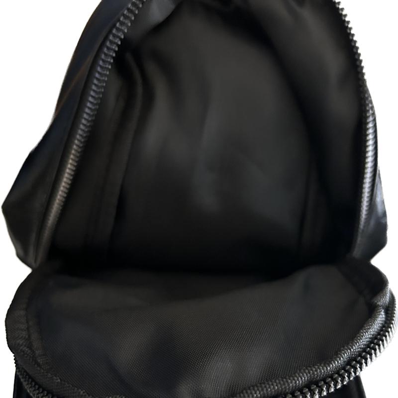 Solid Casual Chest Bag PU Leather Textured Sling Bag