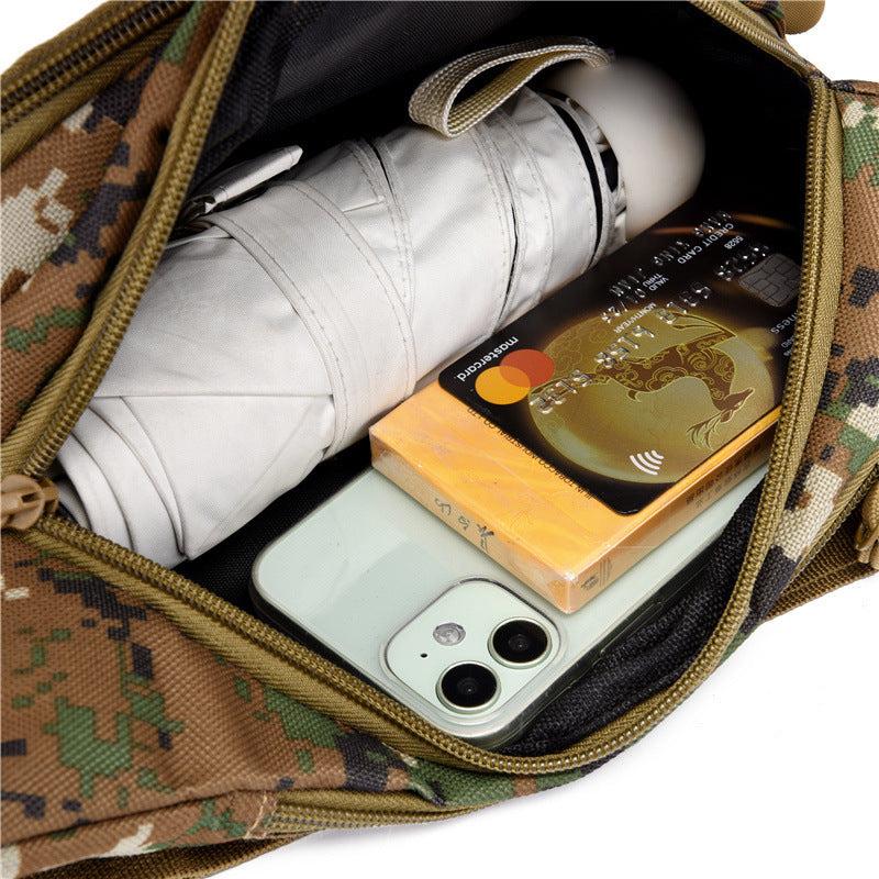 Casual Zipper Waist Bag All Match Belt Bag Multifunctional Sports Bag