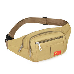 Casual Zipper Waist Bag All Match Belt Bag Multifunctional Sports Bag