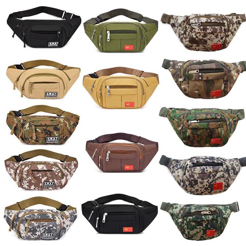 Casual Zipper Waist Bag All Match Belt Bag Multifunctional Sports Bag