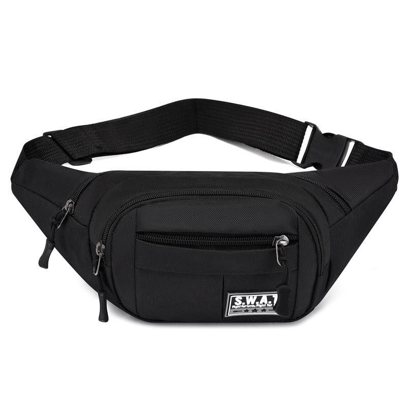 Casual Zipper Waist Bag All Match Belt Bag Multifunctional Sports Bag