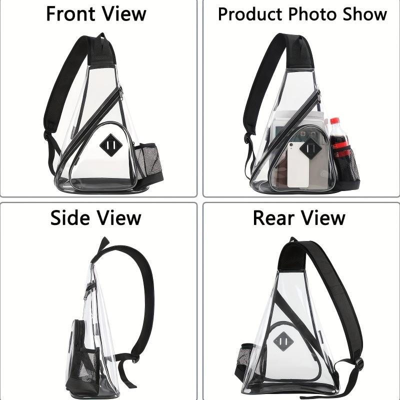 Large Sling Bag Zipper Travel Chest Bag