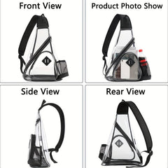 Large Sling Bag Zipper Travel Chest Bag