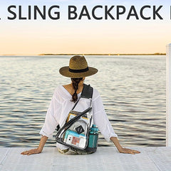 Large Sling Bag Zipper Travel Chest Bag