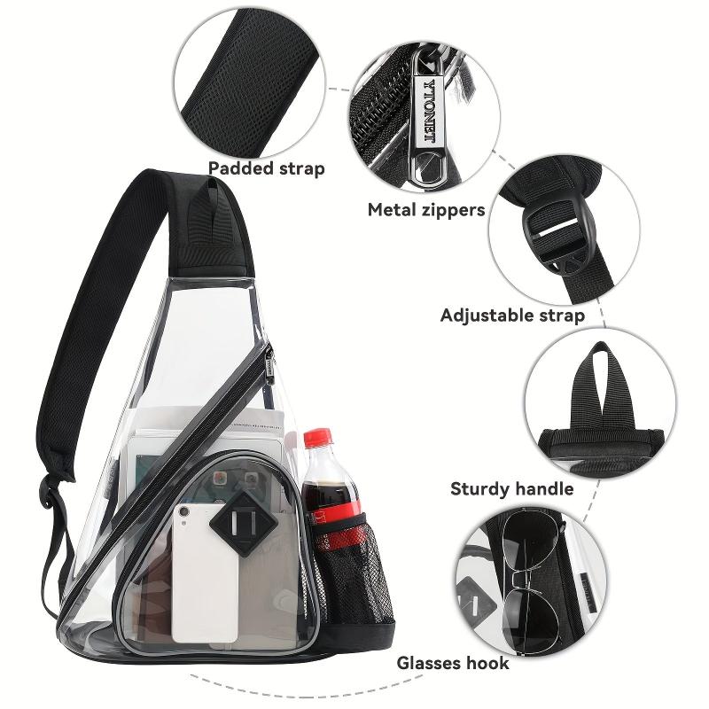 Large Sling Bag Zipper Travel Chest Bag