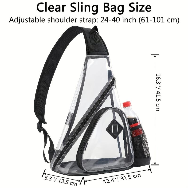 Large Sling Bag Zipper Travel Chest Bag
