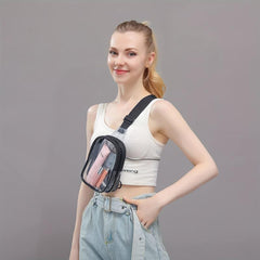 Clear Sling Bag Stadium Approved Crossbody Bag for Hiking Concerts