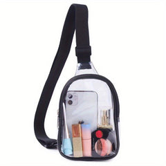 Clear Sling Bag Stadium Approved Crossbody Bag for Hiking Concerts